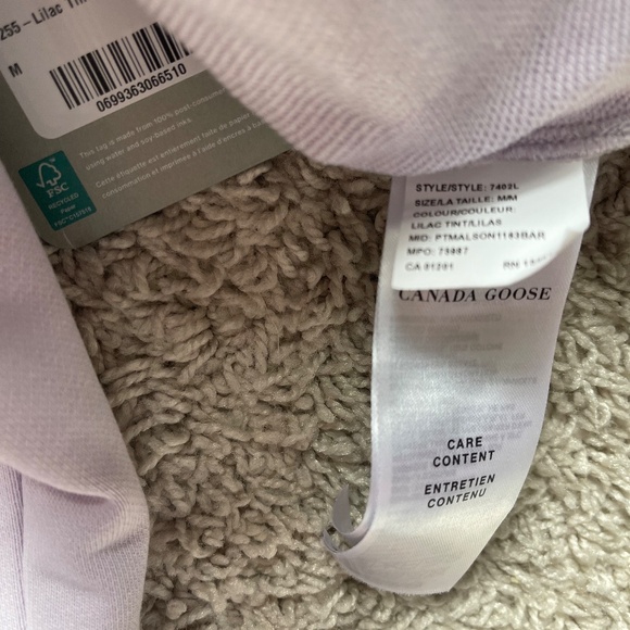 CANADA GOOSE MUSKOKA WOMENS PANT. SIZE M. COLOR: LILAC.  Made from 100% Cotton, - Picture 6 of 10